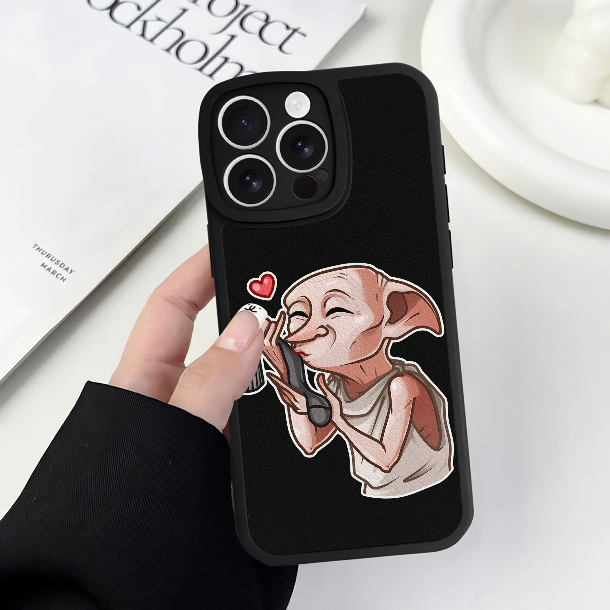 （画像用） Harry Potter ハリー・ポッターシリーズ 【iPhone 16シリーズ対応】シリコンスマホケース（レザー調） 材質：シリコン